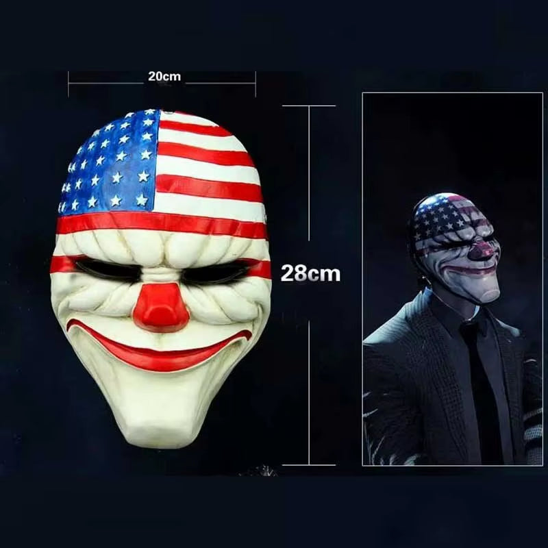 1 PC Anonymous Masks Horrible Masquerade Party Clown Mask Halloween Party Gift for Adult Kids Film Theme Mask Cosplay Costume