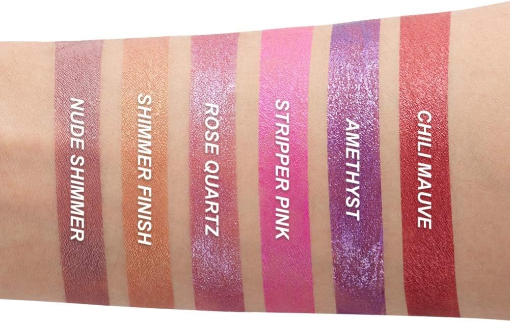 Allbesta Waterproof Metallic Lip Gloss - Long-Lasting Shimmering Shine for All Skin Types
