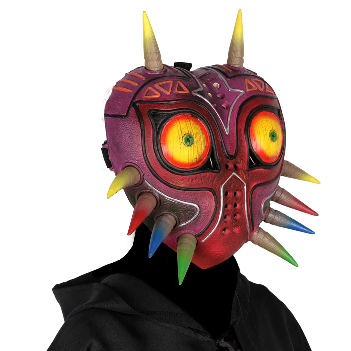 Majoras Mask Legend Funny Novelty Latex Mask Scary Realistic Face Mask Halloween Cosplay Costume Props Adults