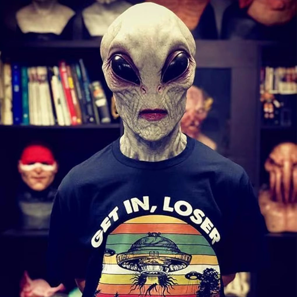 Horrible Alien Mask Horror Alien Supersoft Mask Creepy Halloween Party Decoration Scary Funny Cosplay Prop Masks