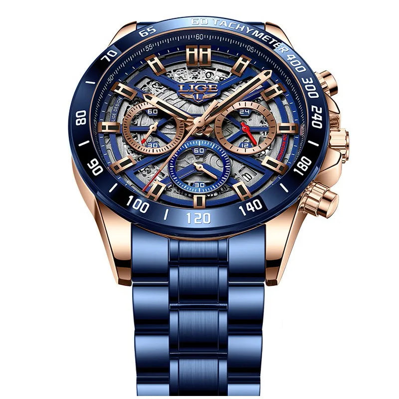 Elevate Your Style with the 2024 Luxury Men's Waterproof Chronograph Watch - Perfect for Sports and Everyday Elegance