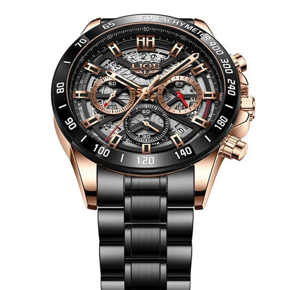 Elevate Your Style with the 2024 Luxury Men's Waterproof Chronograph Watch - Perfect for Sports and Everyday Elegance