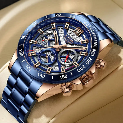 Elevate Your Style with the 2024 Luxury Men's Waterproof Chronograph Watch - Perfect for Sports and Everyday Elegance