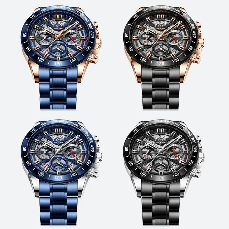 Elevate Your Style with the 2024 Luxury Men's Waterproof Chronograph Watch - Perfect for Sports and Everyday Elegance