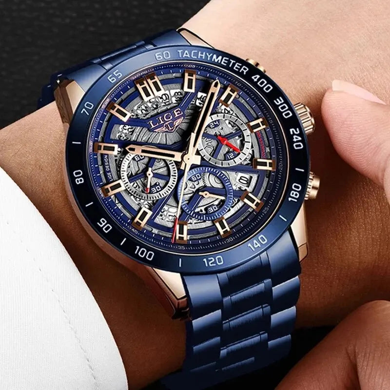 Elevate Your Style with the 2024 Luxury Men's Waterproof Chronograph Watch - Perfect for Sports and Everyday Elegance