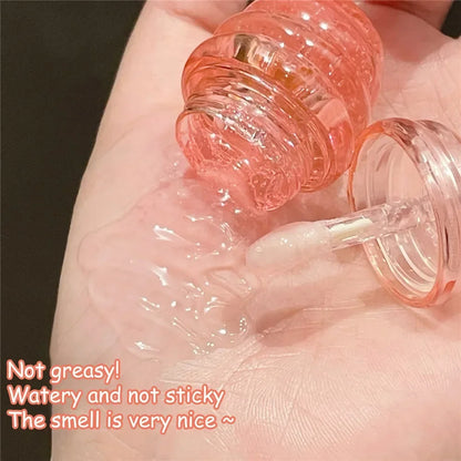 Revitalize Your Lips with Canned Honey Lip Oil - Moisturizing Peach Lip Balm for Fuller, Brighter Lips