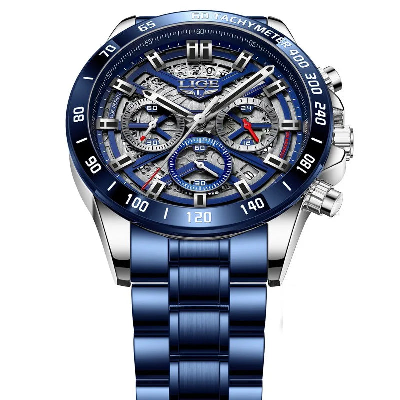 Elevate Your Style with the 2024 Luxury Men's Waterproof Chronograph Watch - Perfect for Sports and Everyday Elegance
