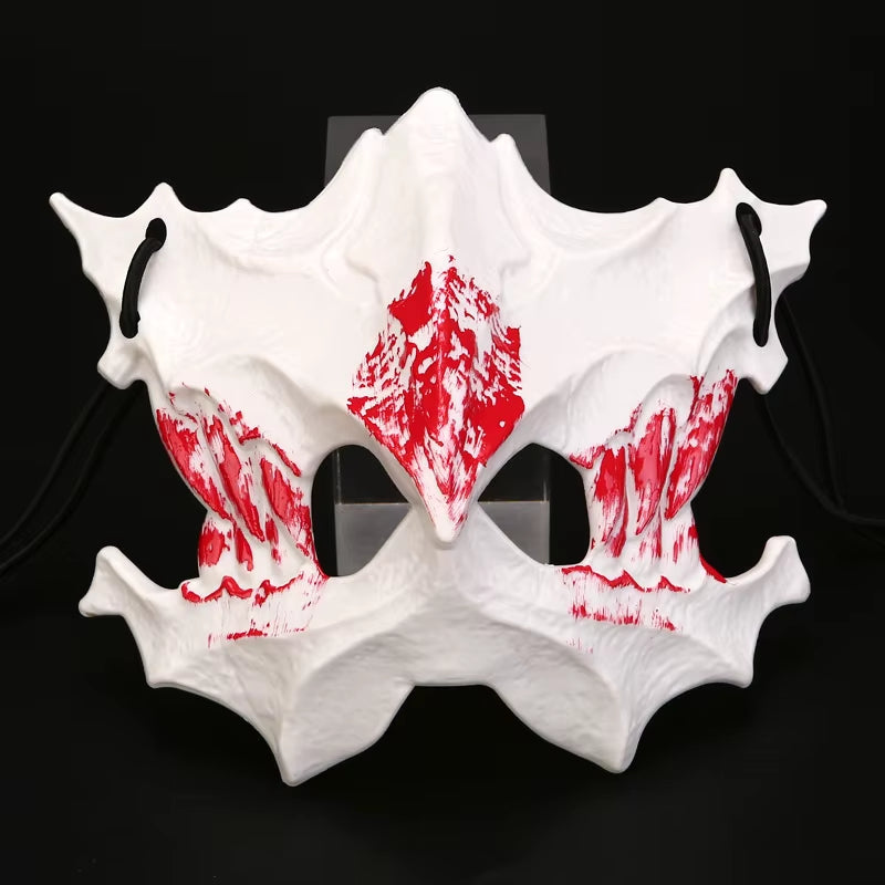 Halloween Mask Half-Face Mask Cos Dragon God Fierce Tiger Night Fork Tengu Man Wolf Mask Performance Skull Masks