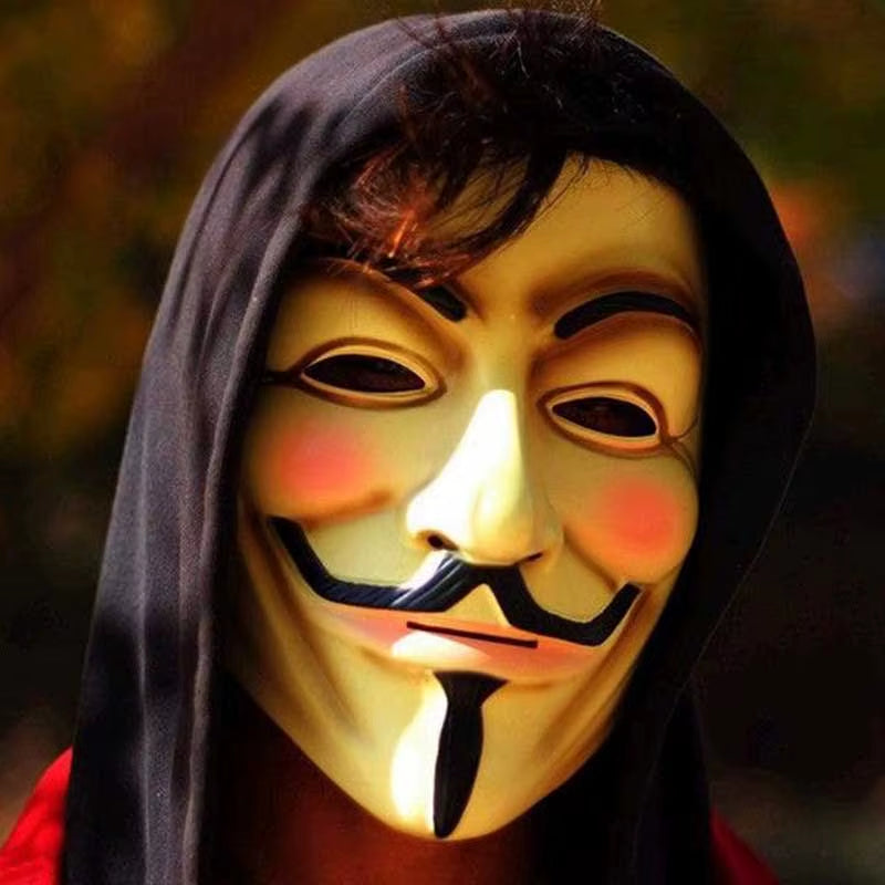 1 PC Anonymous Masks Horrible Masquerade Party Clown Mask Halloween Party Gift for Adult Kids Film Theme Mask Cosplay Costume