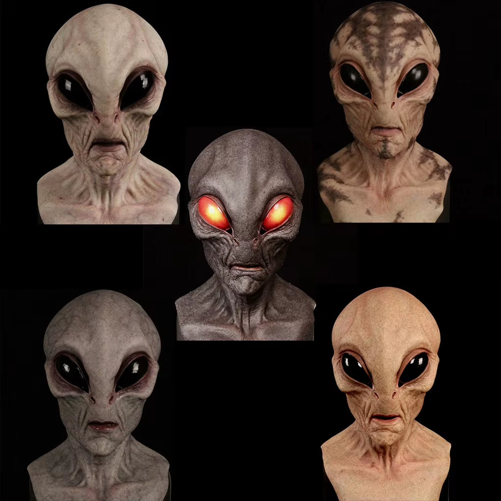 Horrible Alien Mask Horror Alien Supersoft Mask Creepy Halloween Party Decoration Scary Funny Cosplay Prop Masks