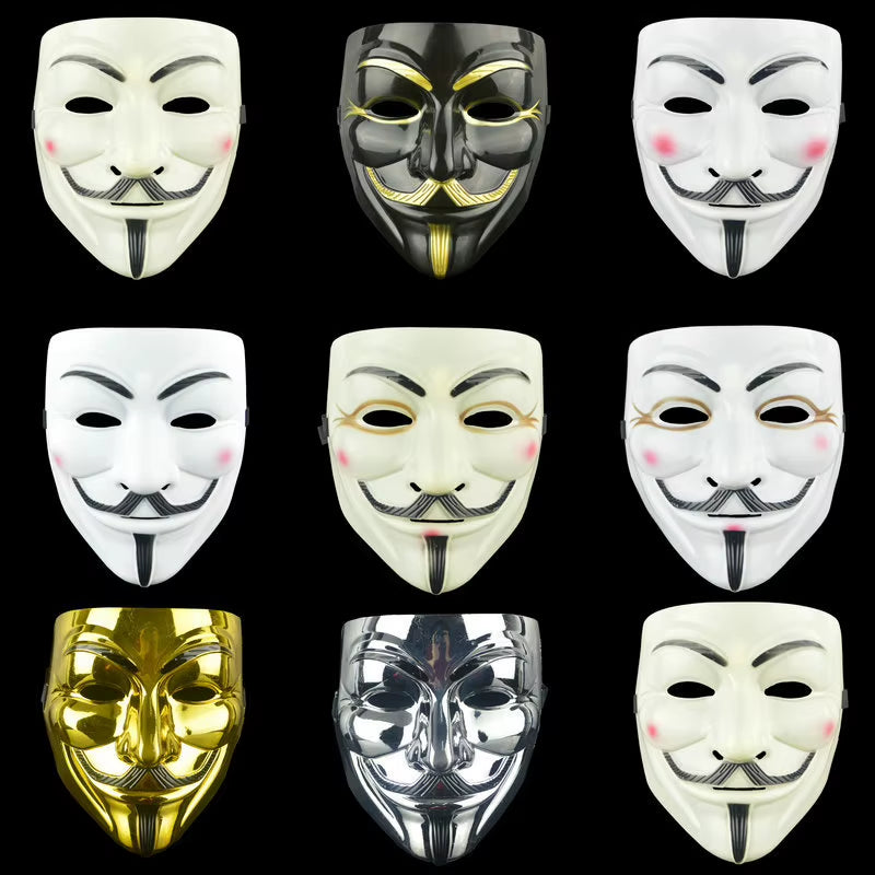 1 PC Anonymous Masks Horrible Masquerade Party Clown Mask Halloween Party Gift for Adult Kids Film Theme Mask Cosplay Costume