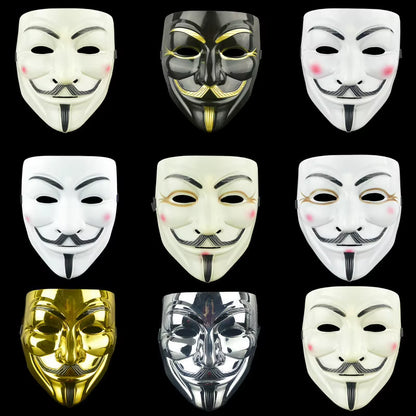 1 PC Anonymous Masks Horrible Masquerade Party Clown Mask Halloween Party Gift for Adult Kids Film Theme Mask Cosplay Costume